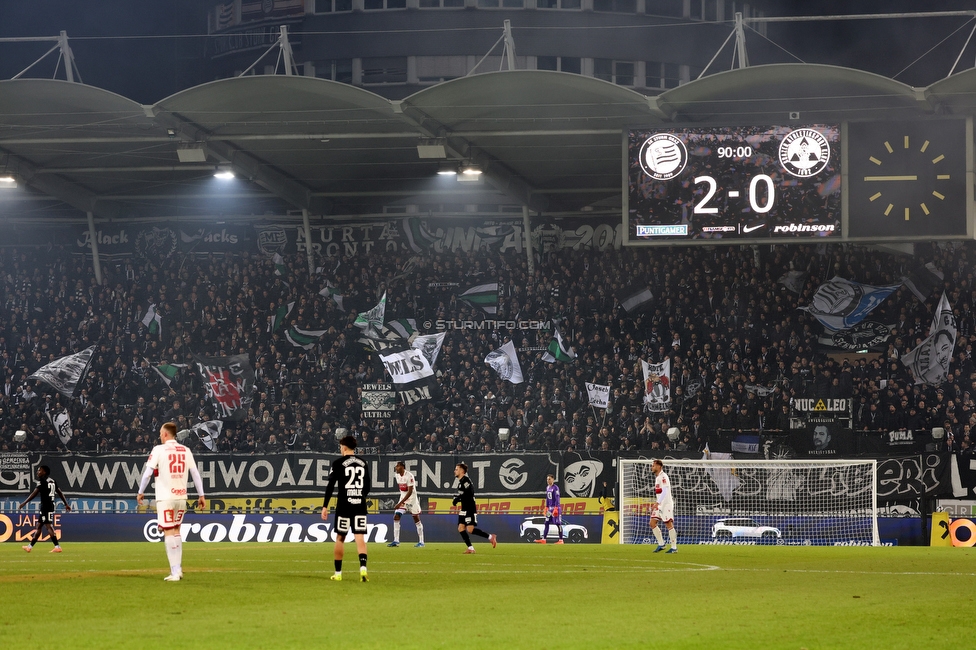 Sturm Graz - GAK
Oesterreichische Fussball Bundesliga, 16. Runde, SK Sturm Graz - Grazer AK, Stadion Liebenau Graz, 07.12.2025. Foto zeigt Fans von Sturm
