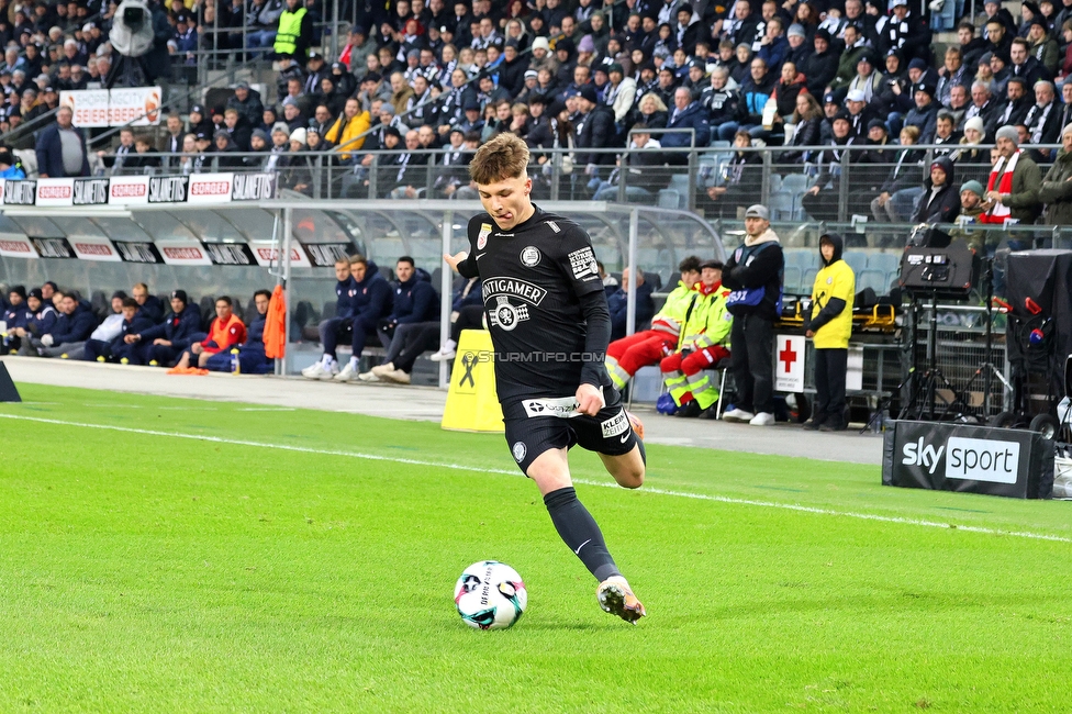 Sturm Graz - GAK
Oesterreichische Fussball Bundesliga, 16. Runde, SK Sturm Graz - Grazer AK, Stadion Liebenau Graz, 07.12.2025. 

Foto zeigt Filip Jan Rozga (Sturm)
