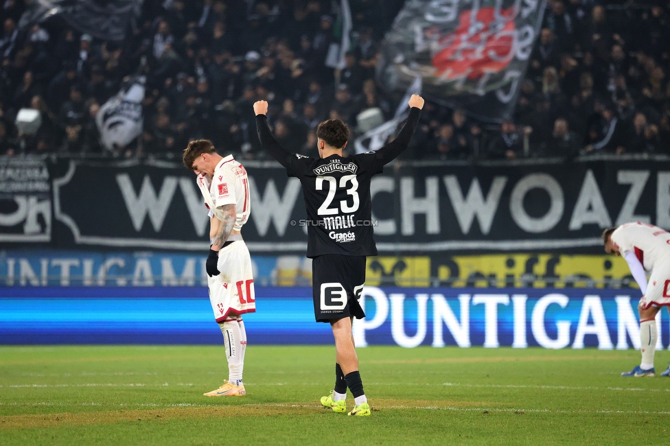 Sturm Graz - GAK
Oesterreichische Fussball Bundesliga, 16. Runde, SK Sturm Graz - Grazer AK, Stadion Liebenau Graz, 07.12.2025. Foto zeigt Arjan Malic (Sturm)
