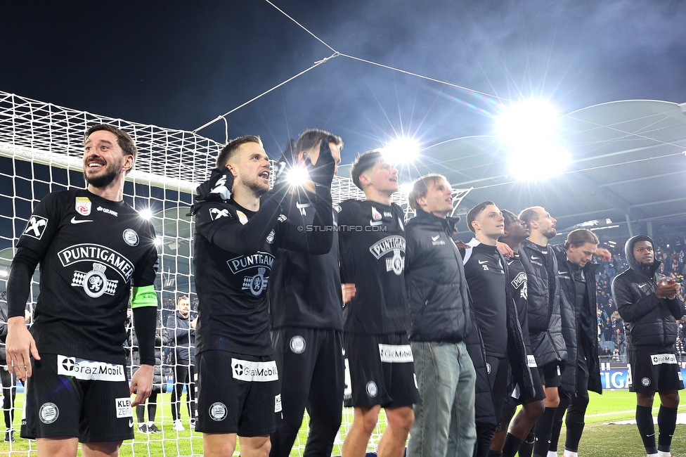 Sturm Graz - GAK
Oesterreichische Fussball Bundesliga, 16. Runde, SK Sturm Graz - Grazer AK, Stadion Liebenau Graz, 07.12.2025. Foto zeigt die Mannschaft von Sturm
