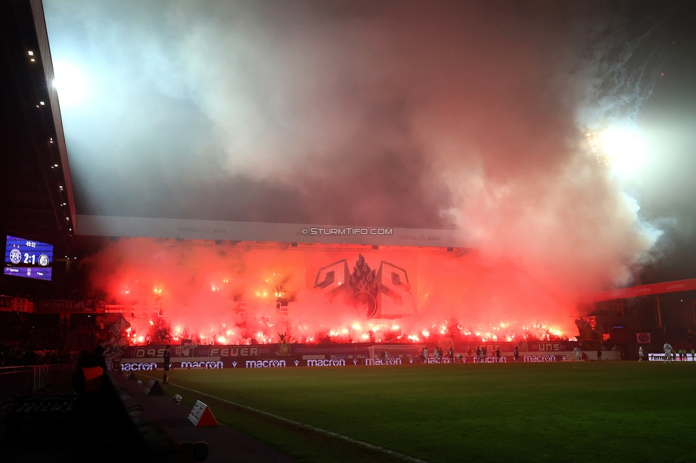Austria Wien - Sturm Graz
Oesterreichische Fussball Bundesliga, 17. Runde, FK Austria Wien - SK Sturm Graz, Franz Horr Stadion Wien, 14.12.2025. 

Foto zeigt Fans von Austria Wien mit einer Choreografie
Schlüsselwörter: pyrotechnik