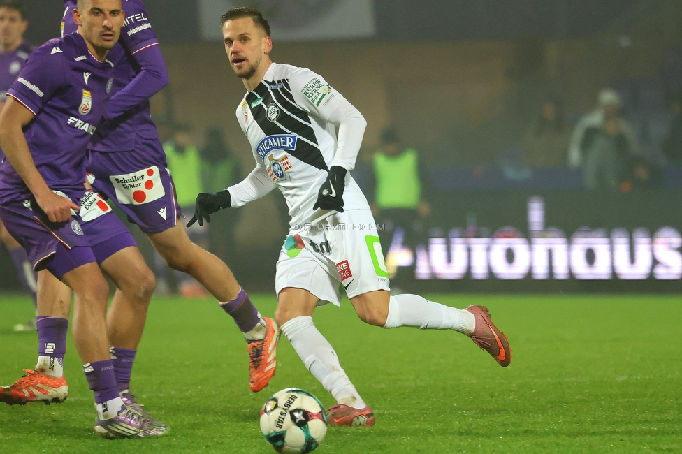 Austria Wien - Sturm Graz
Oesterreichische Fussball Bundesliga, 17. Runde, FK Austria Wien - SK Sturm Graz, Franz Horr Stadion Wien, 14.12.2025. 

Foto zeigt Tomi Horvat (Sturm)
