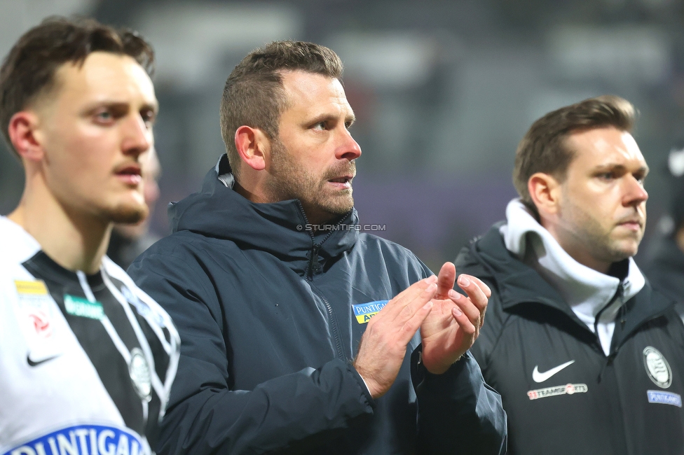 Austria Wien - Sturm Graz
Oesterreichische Fussball Bundesliga, 17. Runde, FK Austria Wien - SK Sturm Graz, Franz Horr Stadion Wien, 14.12.2025. Foto zeigt Juergen Saeumel (Cheftrainer Sturm)
