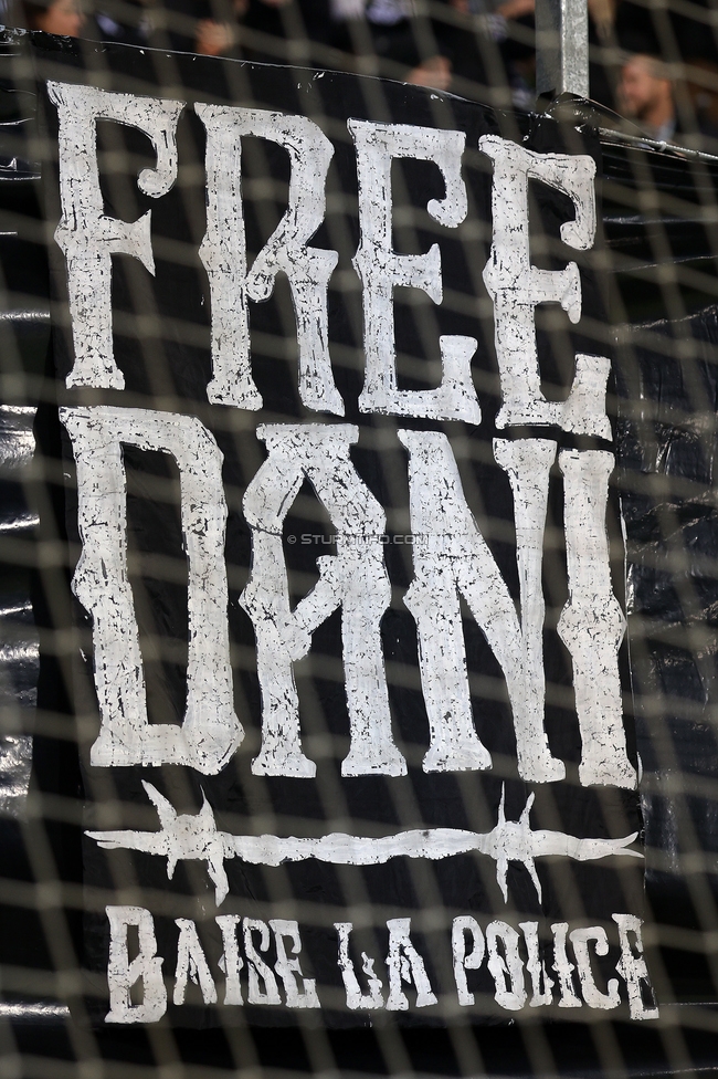 Sturm Graz - Brann Bergen
UEFA Europa League Gruppenphase 8. Spieltag, SK Sturm Graz - SK Brann Bergen, Stadion Liebenau Graz, 29.01.2026. Foto zeigt ein Transparent
