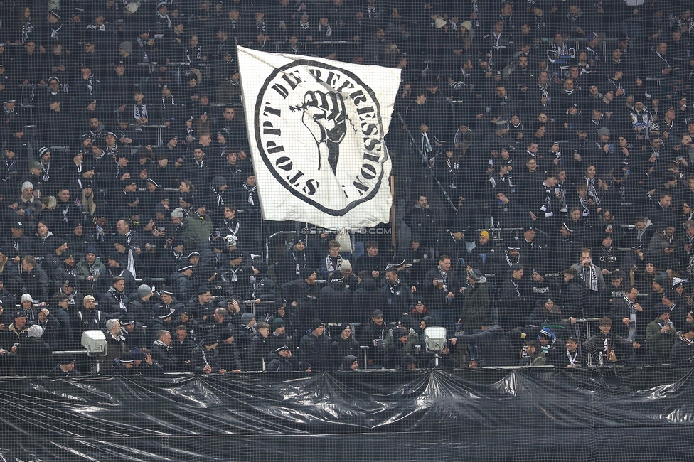 Sturm Graz - Brann Bergen
UEFA Europa League Gruppenphase 8. Spieltag, SK Sturm Graz - SK Brann Bergen, Stadion Liebenau Graz, 29.01.2026. Foto zeigt Fans von Sturm
