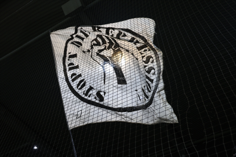 Sturm Graz - Brann Bergen
UEFA Europa League Gruppenphase 8. Spieltag, SK Sturm Graz - SK Brann Bergen, Stadion Liebenau Graz, 29.01.2026. Foto zeigt eine Fahne
