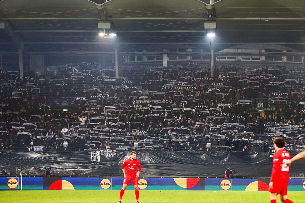 Sturm Graz - Brann Bergen
UEFA Europa League Gruppenphase 8. Spieltag, SK Sturm Graz - SK Brann Bergen, Stadion Liebenau Graz, 29.01.2026. Foto zeigt Fans von Sturm
