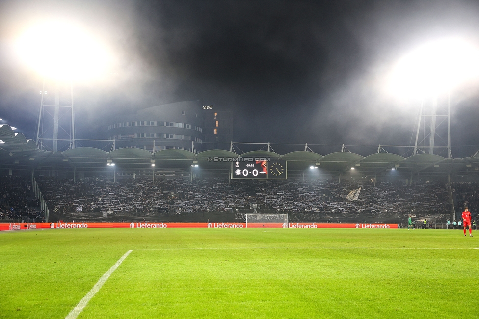 Sturm Graz - Brann Bergen
UEFA Europa League Gruppenphase 8. Spieltag, SK Sturm Graz - SK Brann Bergen, Stadion Liebenau Graz, 29.01.2026. Foto zeigt Fans von Sturm
