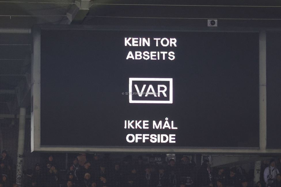 Sturm Graz - Brann Bergen
UEFA Europa League Gruppenphase 8. Spieltag, SK Sturm Graz - SK Brann Bergen, Stadion Liebenau Graz, 29.01.2026. Foto zeigt
