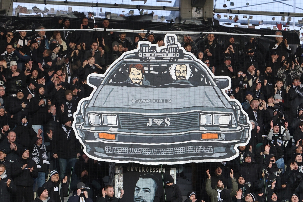 Altach - Sturm Graz
OEFB Cup, Viertelfinale, SC Rheindorf Altach - SK Sturm Graz, Stadion Schnabelholz Altach, 01.02.2026. Foto zeigt Fans von Sturm mit einer Choreografie
Schlüsselwörter: jewels
