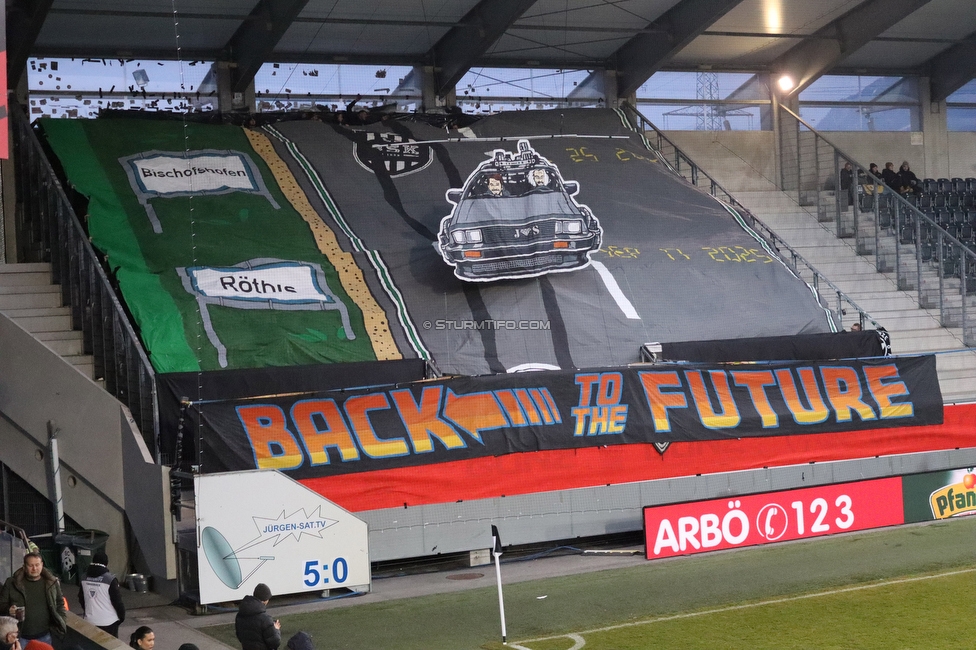 Altach - Sturm Graz
OEFB Cup, Viertelfinale, SC Rheindorf Altach - SK Sturm Graz, Stadion Schnabelholz Altach, 01.02.2026. Foto zeigt Fans von Sturm mit einer Choreografie
Schlüsselwörter: jewels
