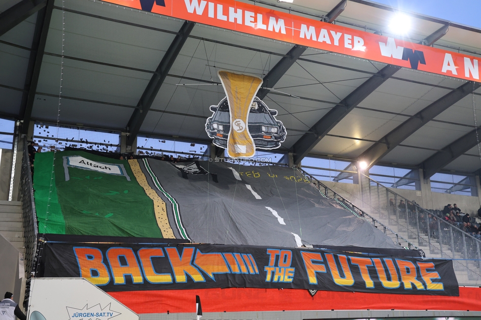 Altach - Sturm Graz
OEFB Cup, Viertelfinale, SC Rheindorf Altach - SK Sturm Graz, Stadion Schnabelholz Altach, 01.02.2026. Foto zeigt Fans von Sturm mit einer Choreografie
Schlüsselwörter: jewels