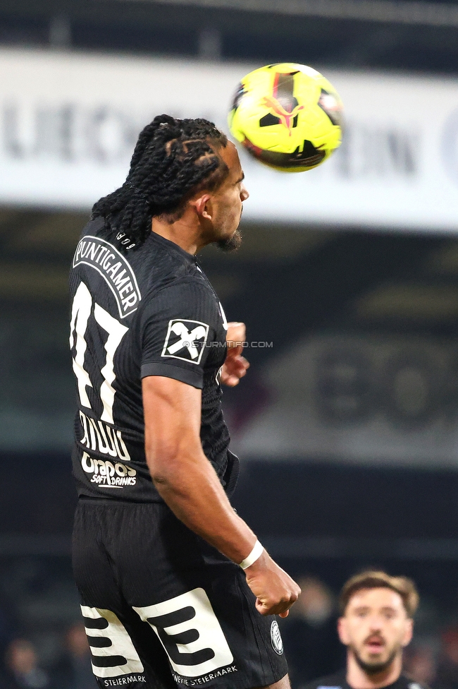 Altach - Sturm Graz
OEFB Cup, Viertelfinale, SC Rheindorf Altach - SK Sturm Graz, Stadion Schnabelholz Altach, 01.02.2026. Foto zeigt Emanuel Aiwu (Sturm)
