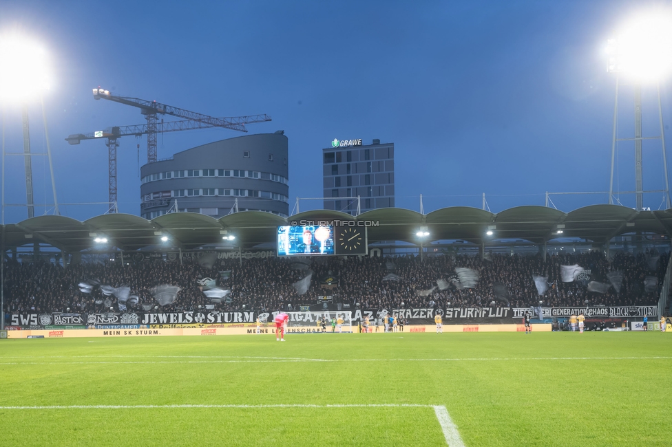 Sturm Graz - Ried
Oesterreichische Fussball Bundesliga, 18. Runde, SK Sturm Graz - SV Ried, Stadion Liebenau Graz, 08.02.2026. Foto zeigt Fans von Sturm
