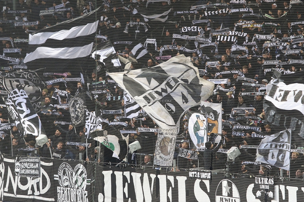 Sturm Graz - Ried
Oesterreichische Fussball Bundesliga, 18. Runde, SK Sturm Graz - SV Ried, Stadion Liebenau Graz, 08.02.2026. Foto zeigt Fans von Sturm
