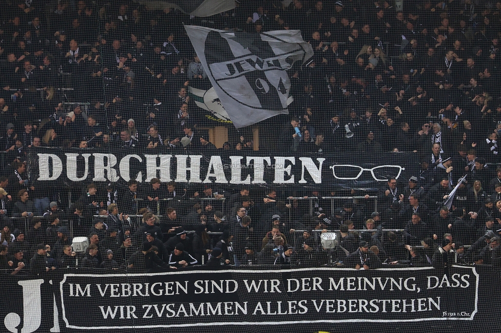 Sturm Graz - Ried
Oesterreichische Fussball Bundesliga, 18. Runde, SK Sturm Graz - SV Ried, Stadion Liebenau Graz, 08.02.2026. Foto zeigt Fans von Sturm mit einem Spruchband
