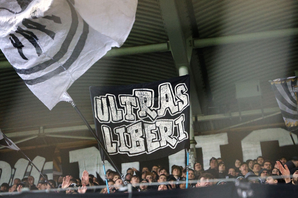 Sturm Graz - Ried
Oesterreichische Fussball Bundesliga, 18. Runde, SK Sturm Graz - SV Ried, Stadion Liebenau Graz, 08.02.2026. Foto zeigt Fans von Sturm
