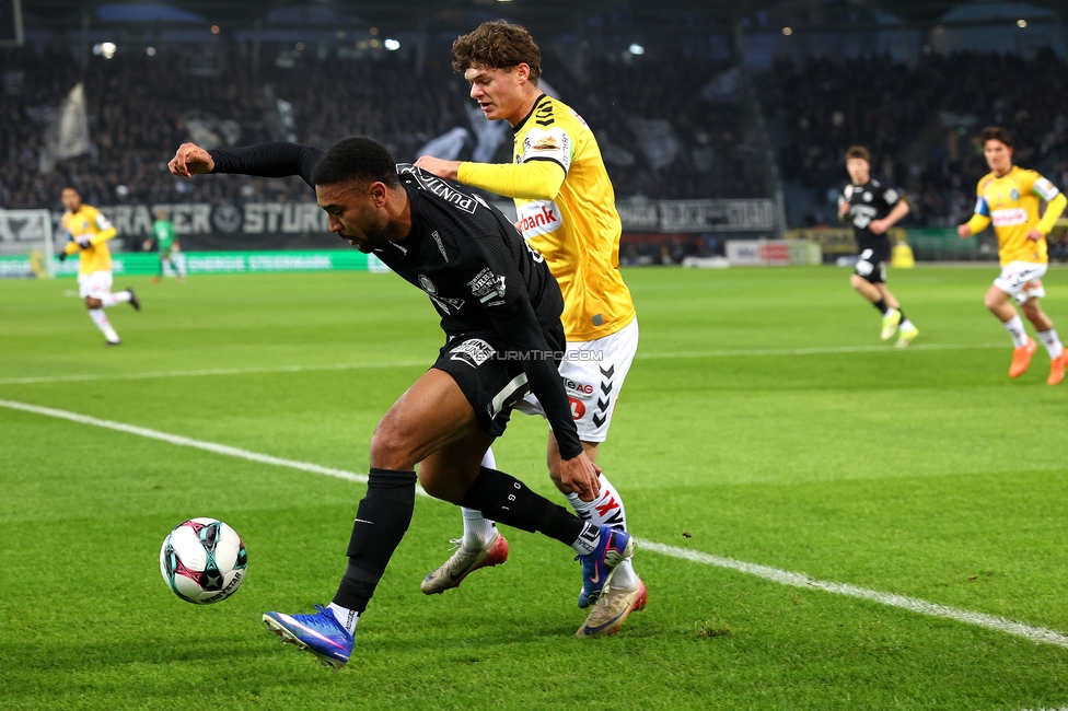 Sturm Graz - Ried
Oesterreichische Fussball Bundesliga, 18. Runde, SK Sturm Graz - SV Ried, Stadion Liebenau Graz, 08.02.2026. Foto zeigt Maurice Maximilian Malone (Sturm)
