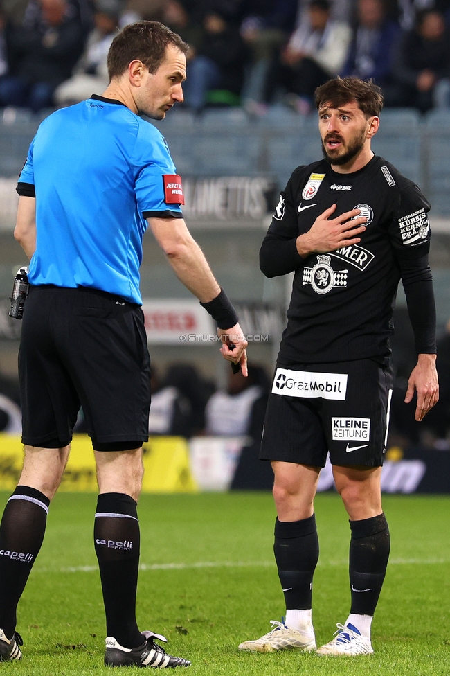 Sturm Graz - Ried
Oesterreichische Fussball Bundesliga, 18. Runde, SK Sturm Graz - SV Ried, Stadion Liebenau Graz, 08.02.2026. Foto zeigt Otar Kiteishvili (Sturm)
