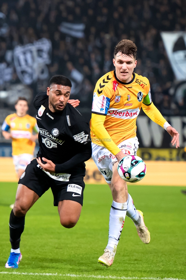 Sturm Graz - Ried
Oesterreichische Fussball Bundesliga, 18. Runde, SK Sturm Graz - SV Ried, Stadion Liebenau Graz, 08.02.2026. Foto zeigt Maurice Maximilian Malone (Sturm)
