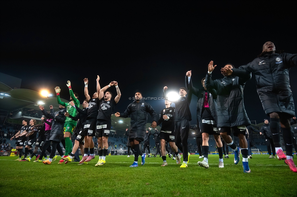Sturm Graz - Ried
Oesterreichische Fussball Bundesliga, 18. Runde, SK Sturm Graz - SV Ried, Stadion Liebenau Graz, 08.02.2026. Foto zeigt die Mannschaft von Sturm
