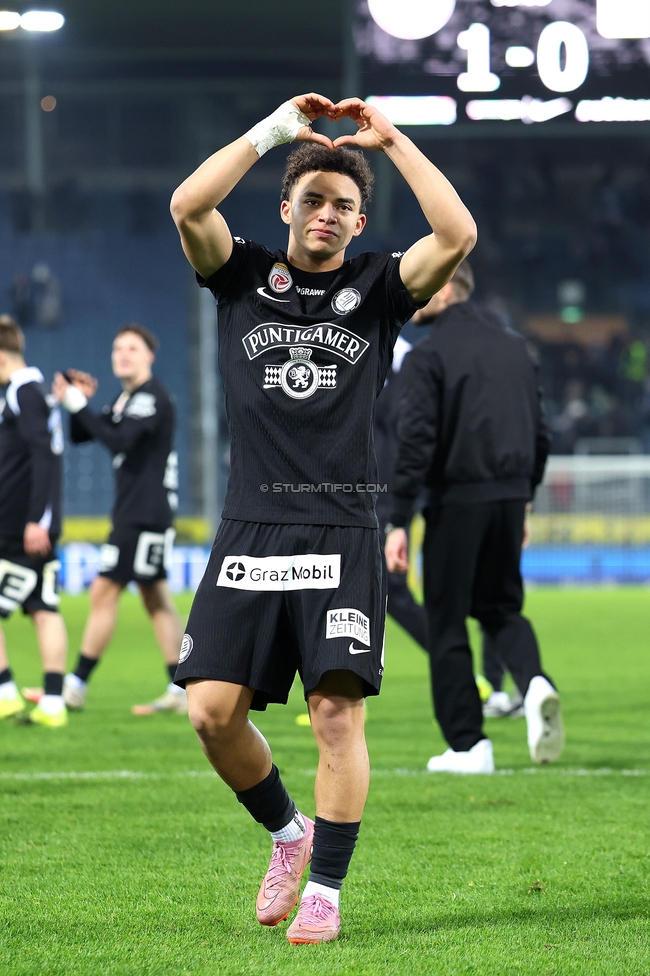 Sturm Graz - Ried
Oesterreichische Fussball Bundesliga, 18. Runde, SK Sturm Graz - SV Ried, Stadion Liebenau Graz, 08.02.2026. Foto zeigt Jacob Peter Hoedl (Sturm)
