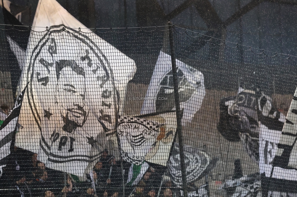 WSG Tirol - Sturm Graz
Oesterreichische Fussball Bundesliga, 19. Runde, WSG Tirol - SK Sturm Graz, Tivoli Stadion Neu, 14.02.2026.

Foto zeigt Fans von Sturm
