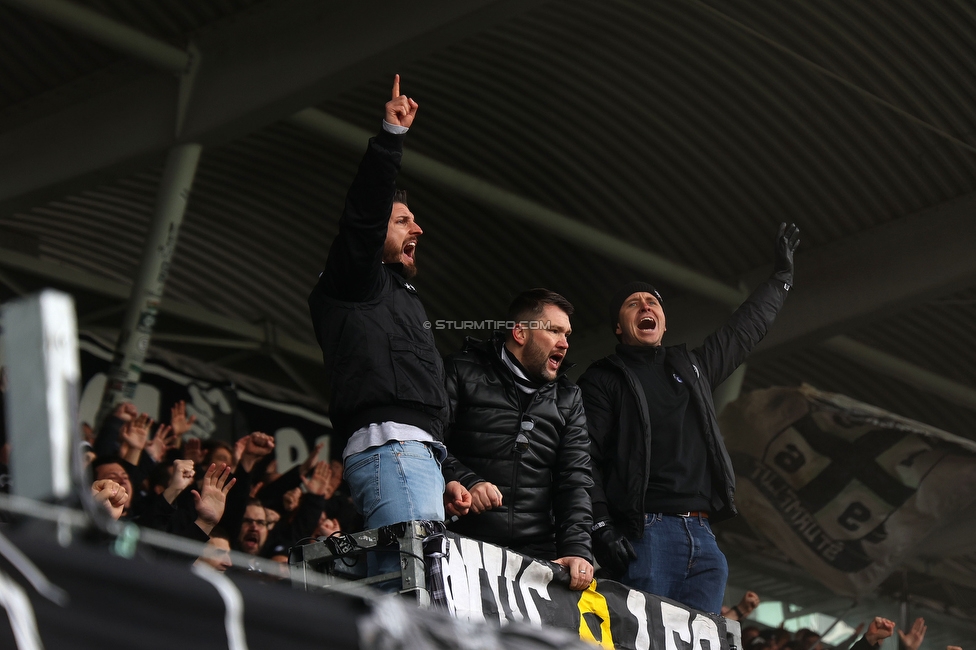Sturm Graz - BW Linz
Oesterreichische Fussball Bundesliga, 20. Runde, SK Sturm Graz - Blau-Weiss Linz, Stadion Liebenau Graz, 22.02.2026. 

Foto zeigt Fans von Sturm
