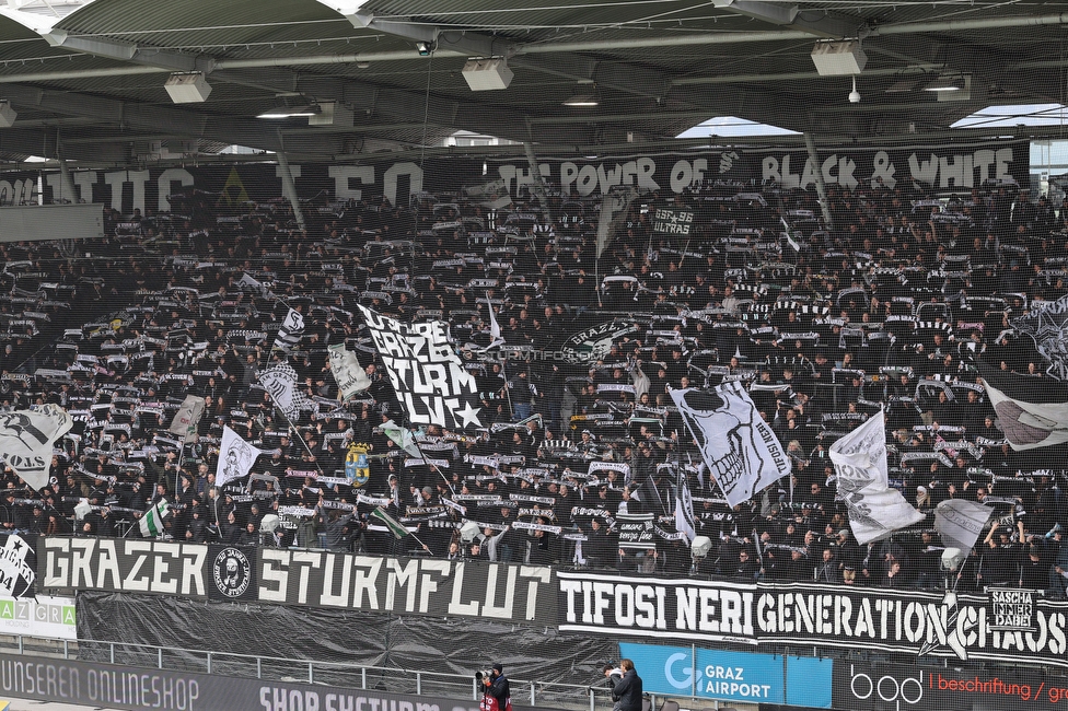 Sturm Graz - BW Linz
Oesterreichische Fussball Bundesliga, 20. Runde, SK Sturm Graz - FC Blau-Weiss Linz, Stadion Liebenau Graz, 22.02.2026. 

Foto zeigt Fans von Sturm
Schlüsselwörter: schals