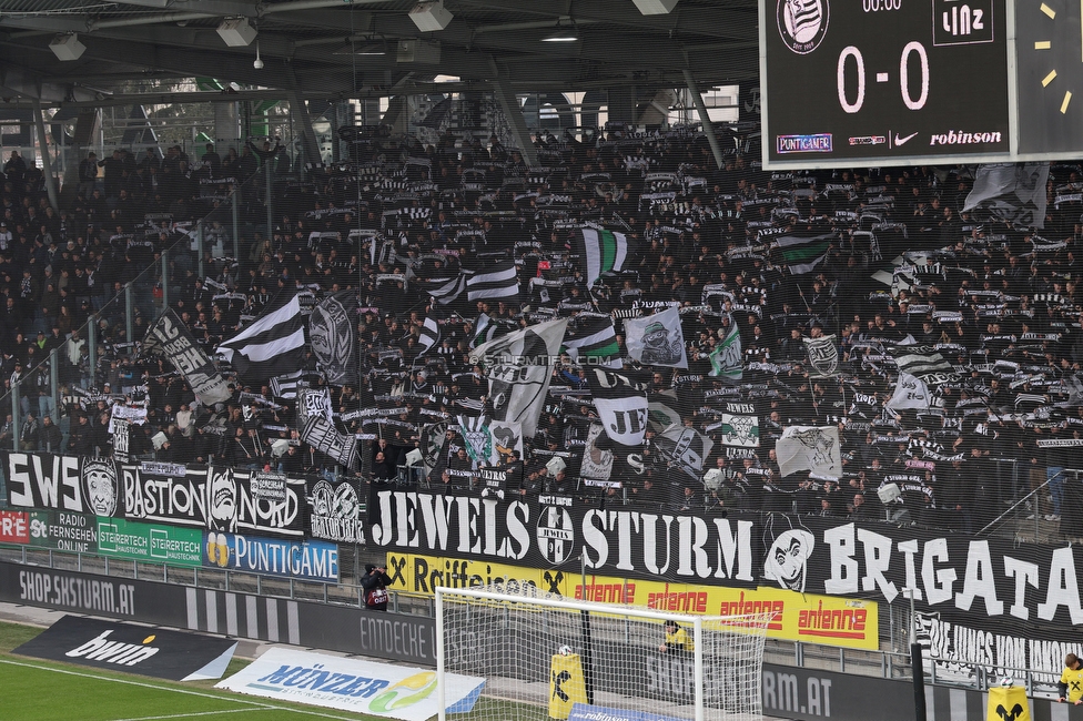 Sturm Graz - BW Linz
Oesterreichische Fussball Bundesliga, 20. Runde, SK Sturm Graz - FC Blau-Weiss Linz, Stadion Liebenau Graz, 22.02.2026. 

Foto zeigt Fans von Sturm
Schlüsselwörter: schals