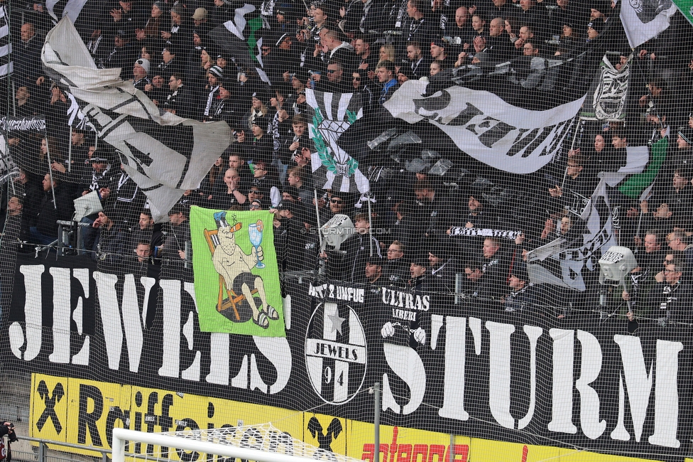 Sturm Graz - BW Linz
Oesterreichische Fussball Bundesliga, 20. Runde, SK Sturm Graz - FC Blau-Weiss Linz, Stadion Liebenau Graz, 22.02.2026. 

Foto zeigt Fans von Sturm
Schlüsselwörter: jewels
