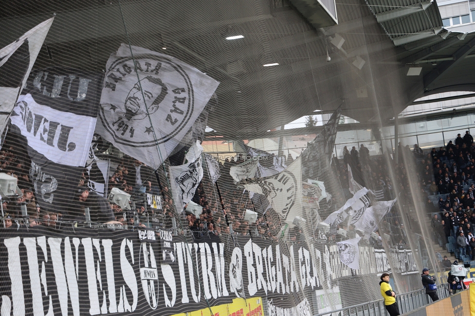 Sturm Graz - BW Linz
Oesterreichische Fussball Bundesliga, 20. Runde, SK Sturm Graz - FC Blau-Weiss Linz, Stadion Liebenau Graz, 22.02.2026. 

Foto zeigt Fans von Sturm
