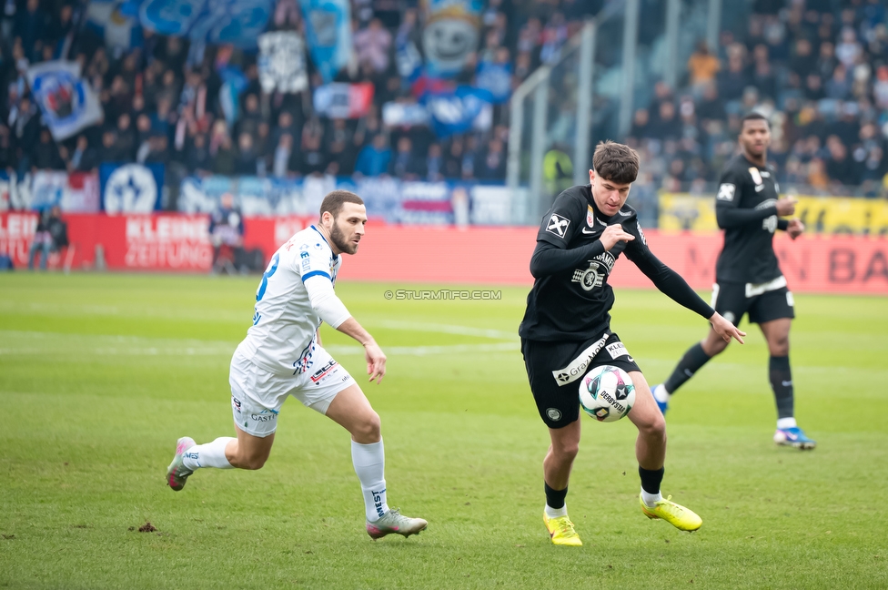 Sturm Graz - BW Linz
Oesterreichische Fussball Bundesliga, 20. Runde, SK Sturm Graz - FC Blau-Weiss Linz, Stadion Liebenau Graz, 22.02.2026. 

Foto zeigt Arjan Malic (Sturm)
