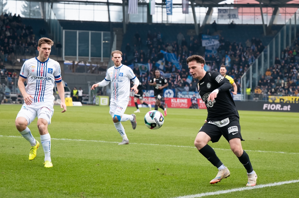 Sturm Graz - BW Linz
Oesterreichische Fussball Bundesliga, 20. Runde, SK Sturm Graz - FC Blau-Weiss Linz, Stadion Liebenau Graz, 22.02.2026. 

Foto zeigt Belmin Beganovic (Sturm)
