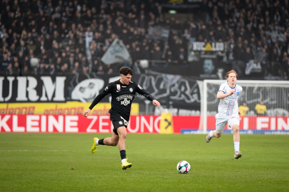 Sturm Graz - BW Linz
Oesterreichische Fussball Bundesliga, 20. Runde, SK Sturm Graz - FC Blau-Weiss Linz, Stadion Liebenau Graz, 22.02.2026. 

Foto zeigt Arjan Malic (Sturm)
