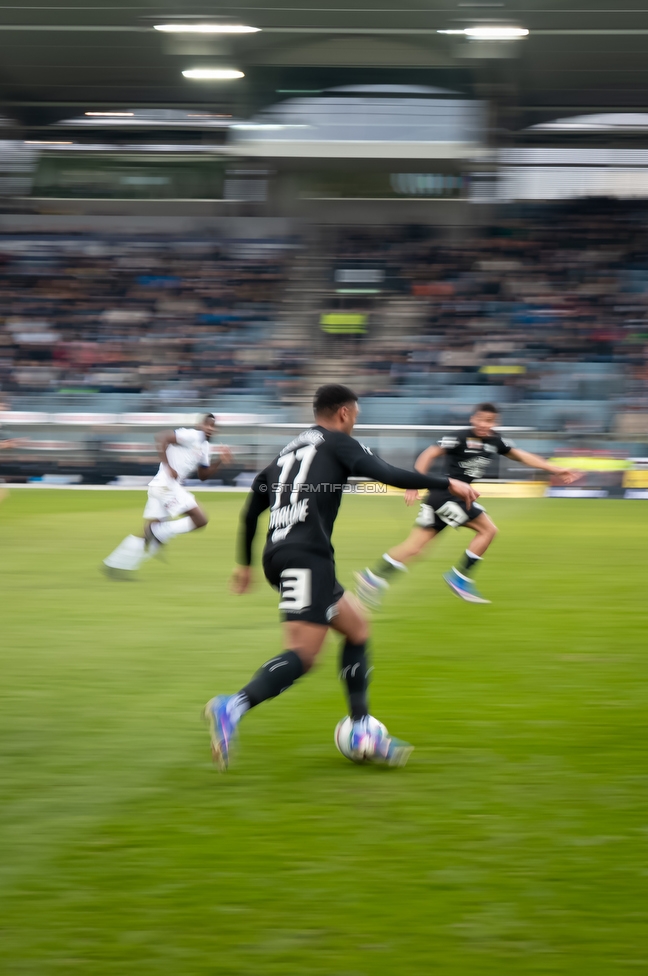 Sturm Graz - BW Linz
Oesterreichische Fussball Bundesliga, 20. Runde, SK Sturm Graz - FC Blau-Weiss Linz, Stadion Liebenau Graz, 22.02.2026. 

Foto zeigt Maurice Malone (Sturm)
