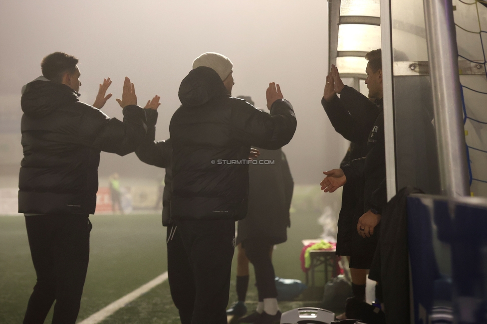 Sturm Damen - RB Salzburg
OEFB Frauen Bundesliga, 15. Runde, SK Sturm Graz Damen - RB Salzburg, Koralmstadion Deutschlandsberg , 21.02.2026. Foto zeigt das Trainerteam (Sturm Damen)
