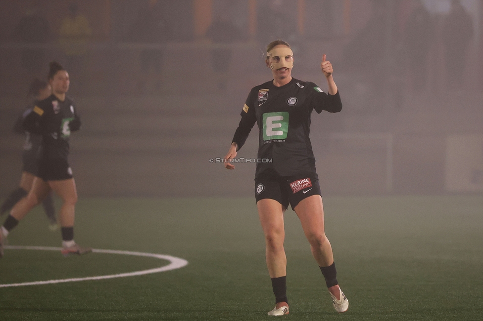 Sturm Damen - RB Salzburg
OEFB Frauen Bundesliga, 15. Runde, SK Sturm Graz Damen - RB Salzburg, Koralmstadion Deutschlandsberg , 21.02.2026. Foto zeigt Elisabeth Brandl (Sturm Damen)
