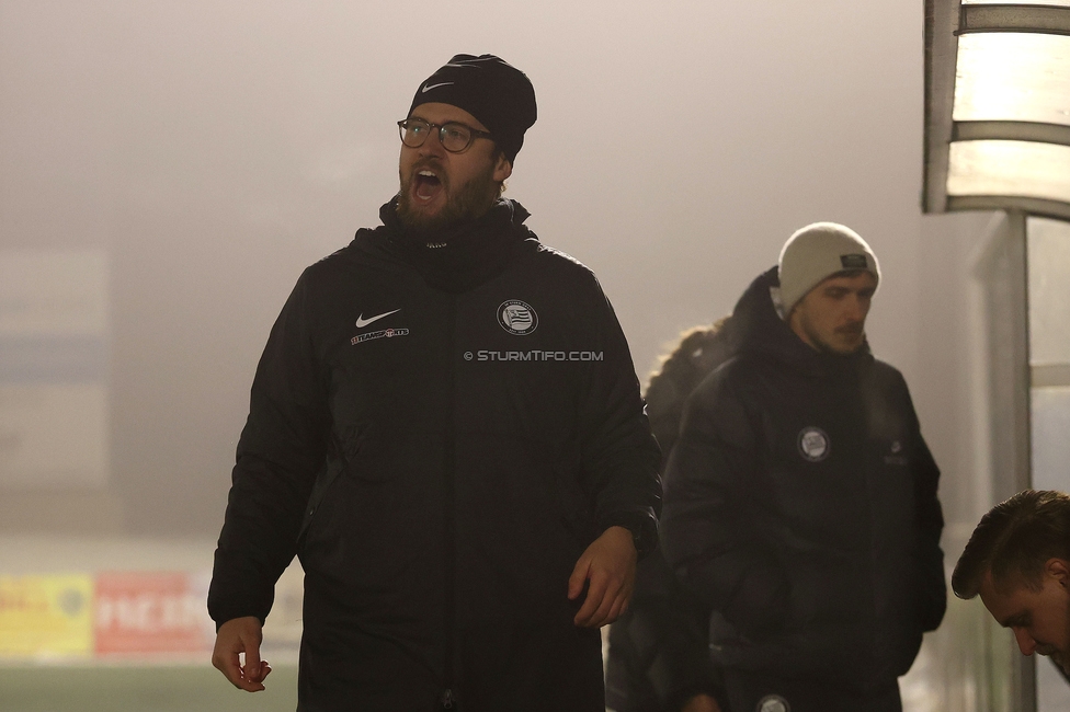 Sturm Damen - RB Salzburg
OEFB Frauen Bundesliga, 15. Runde, SK Sturm Graz Damen - RB Salzburg, Koralmstadion Deutschlandsberg , 21.02.2026. Foto zeigt Jakob Gschwandner (Assistenztrainer Sturm Damen)

