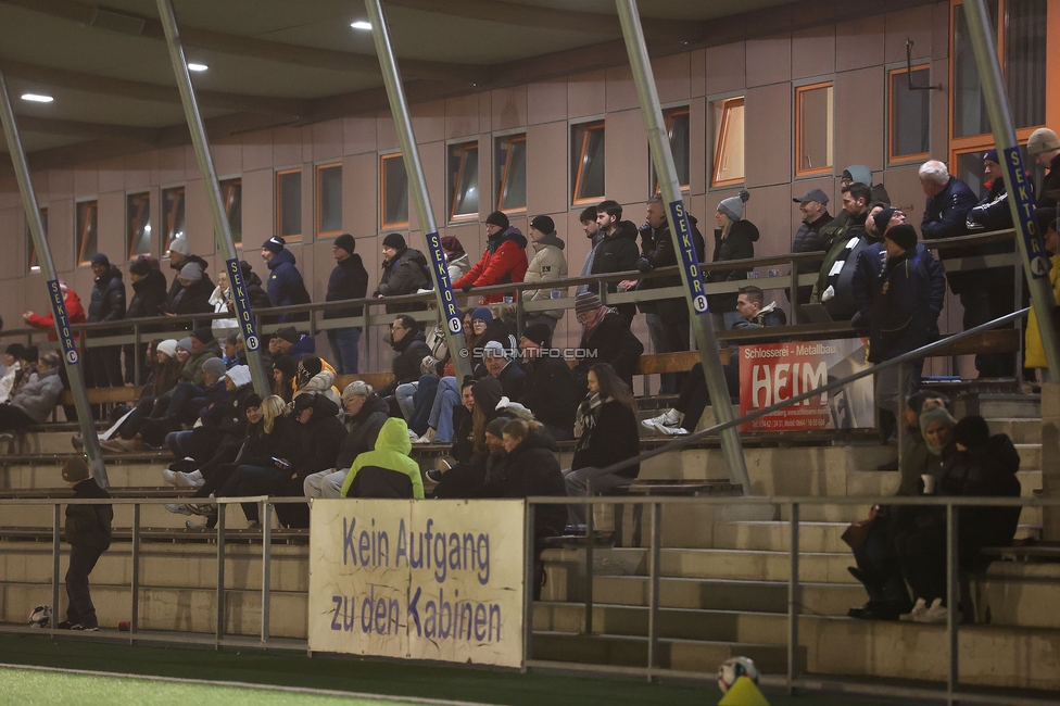 Sturm Damen - RB Salzburg
OEFB Frauen Bundesliga, 15. Runde, SK Sturm Graz Damen - RB Salzburg, Koralmstadion Deutschlandsberg , 21.02.2026. Foto zeigt die Zuschauer
