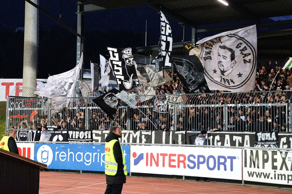 Wolfsberg - Sturm Graz
Oesterreichische Fussball Bundesliga, 21. Runde, Wolfsberger AC - SK Sturm Graz, Lavanttal Arena Wolfsberg, 01.03.2026. Foto zeigt Fans von Sturm
