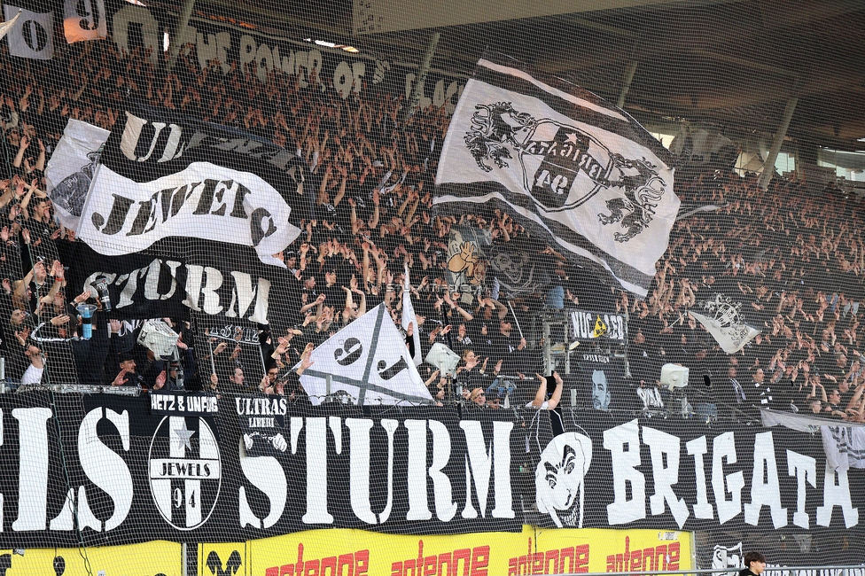Sturm Graz - Altach
Oesterreichische Fussball Bundesliga, 22. Runde, SK Sturm Graz - SCR Altach, Stadion Liebenau Graz, 08.03.2026. Foto zeigt Fans von Sturm
