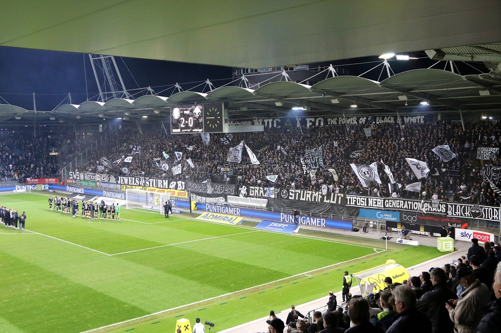 Sturm Graz - Altach
Oesterreichische Fussball Bundesliga, 22. Runde, SK Sturm Graz - SCR Altach, Stadion Liebenau Graz, 08.03.2026. Foto zeigt Fans von Sturm
