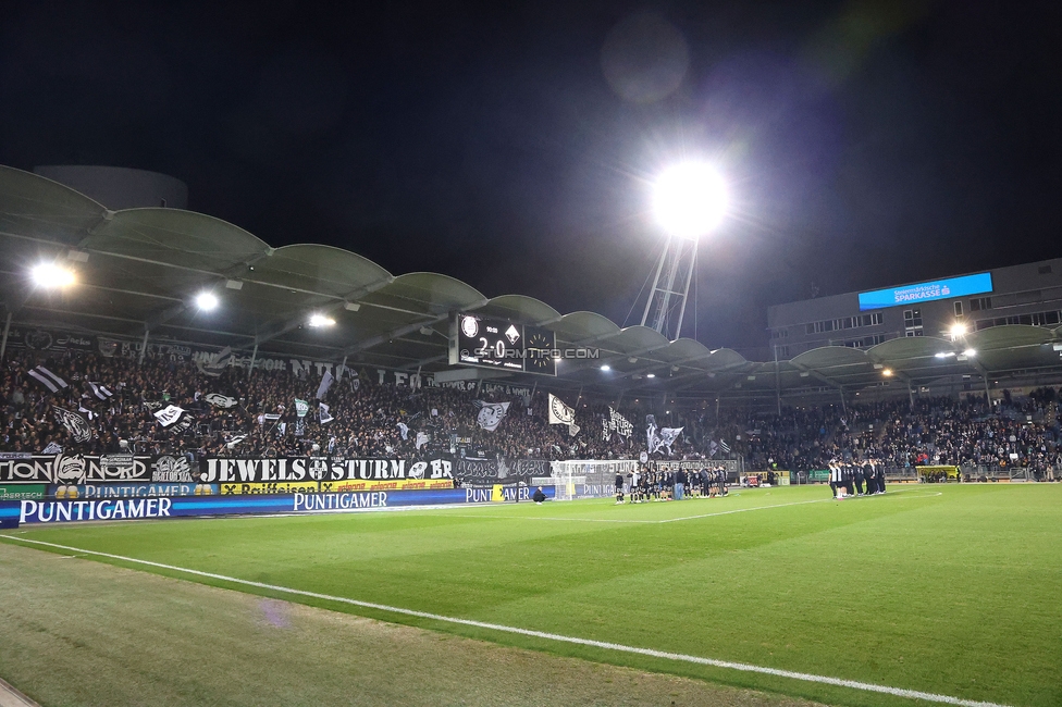 Sturm Graz - Altach
Oesterreichische Fussball Bundesliga, 22. Runde, SK Sturm Graz - SCR Altach, Stadion Liebenau Graz, 08.03.2026. Foto zeigt Fans von Sturm
