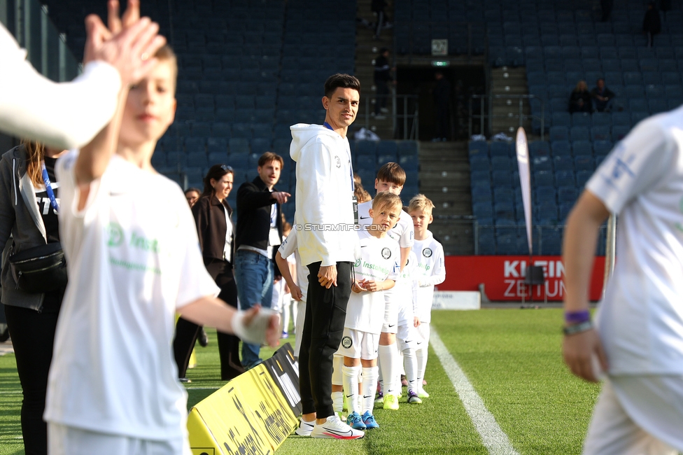 Sturm Graz - Altach
Oesterreichische Fussball Bundesliga, 22. Runde, SK Sturm Graz - SCR Altach, Stadion Liebenau Graz, 08.03.2026. Foto zeigt Eindruecke von 100 Kids gegen den Meister
