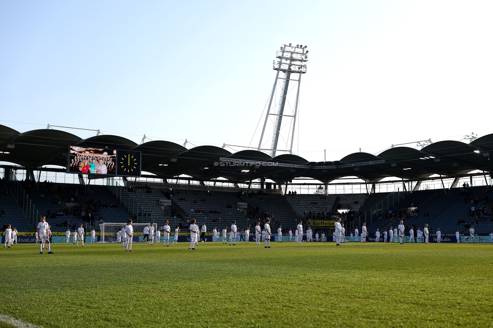 Sturm Graz - Altach
Oesterreichische Fussball Bundesliga, 22. Runde, SK Sturm Graz - SCR Altach, Stadion Liebenau Graz, 08.03.2026. 

Foto zeigt Eindruecke von 100 Kids gegen den Meister
