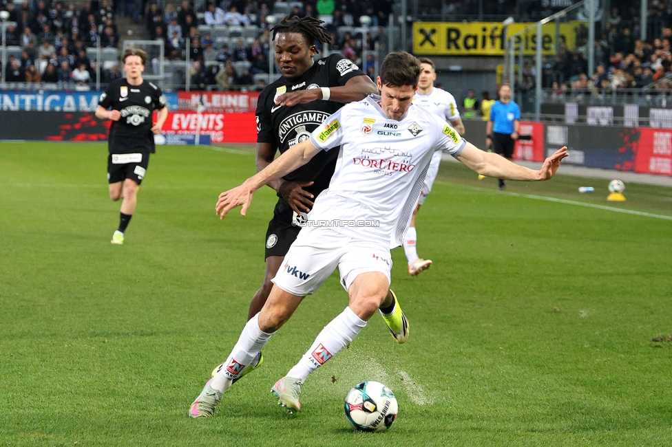 Sturm Graz - Altach
Oesterreichische Fussball Bundesliga, 22. Runde, SK Sturm Graz - SCR Altach, Stadion Liebenau Graz, 08.03.2026. Foto zeigt Seedy Jatta (Sturm)
