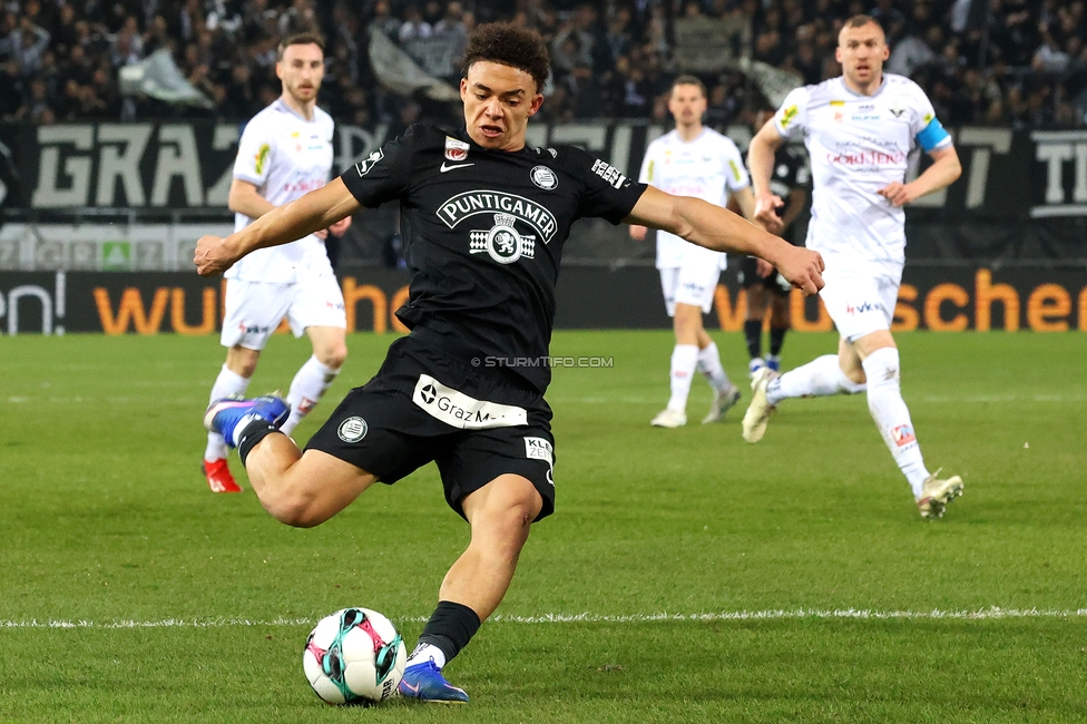 Sturm Graz - Altach
Oesterreichische Fussball Bundesliga, 22. Runde, SK Sturm Graz - SCR Altach, Stadion Liebenau Graz, 08.03.2026. Foto zeigt Jacob Peter Hoedl (Sturm)

