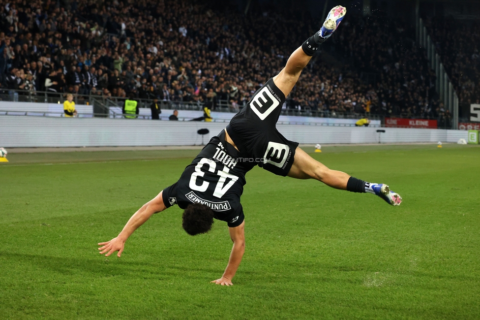 Sturm Graz - Altach
Oesterreichische Fussball Bundesliga, 22. Runde, SK Sturm Graz - SCR Altach, Stadion Liebenau Graz, 08.03.2026. Foto zeigt Jacob Peter Hoedl (Sturm)
