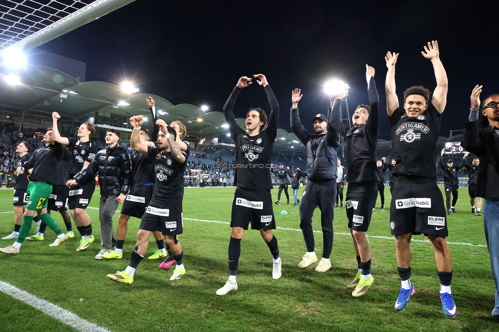 Sturm Graz - Altach
Oesterreichische Fussball Bundesliga, 22. Runde, SK Sturm Graz - SCR Altach, Stadion Liebenau Graz, 08.03.2026. Foto zeigt die Mannschaft von Sturm
